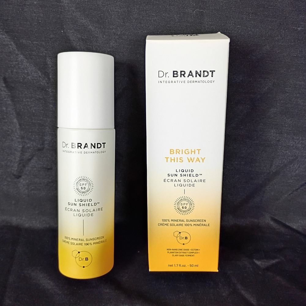 Dr Brandt Bright This Way Liquid Sun Shield SPF 50 Mineral Sunscreen 1.7oz New